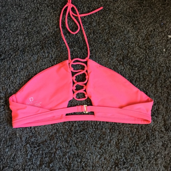 ELLEJAY Maya Lace Up Halter in Petunia size Medium - Picture 3 of 6